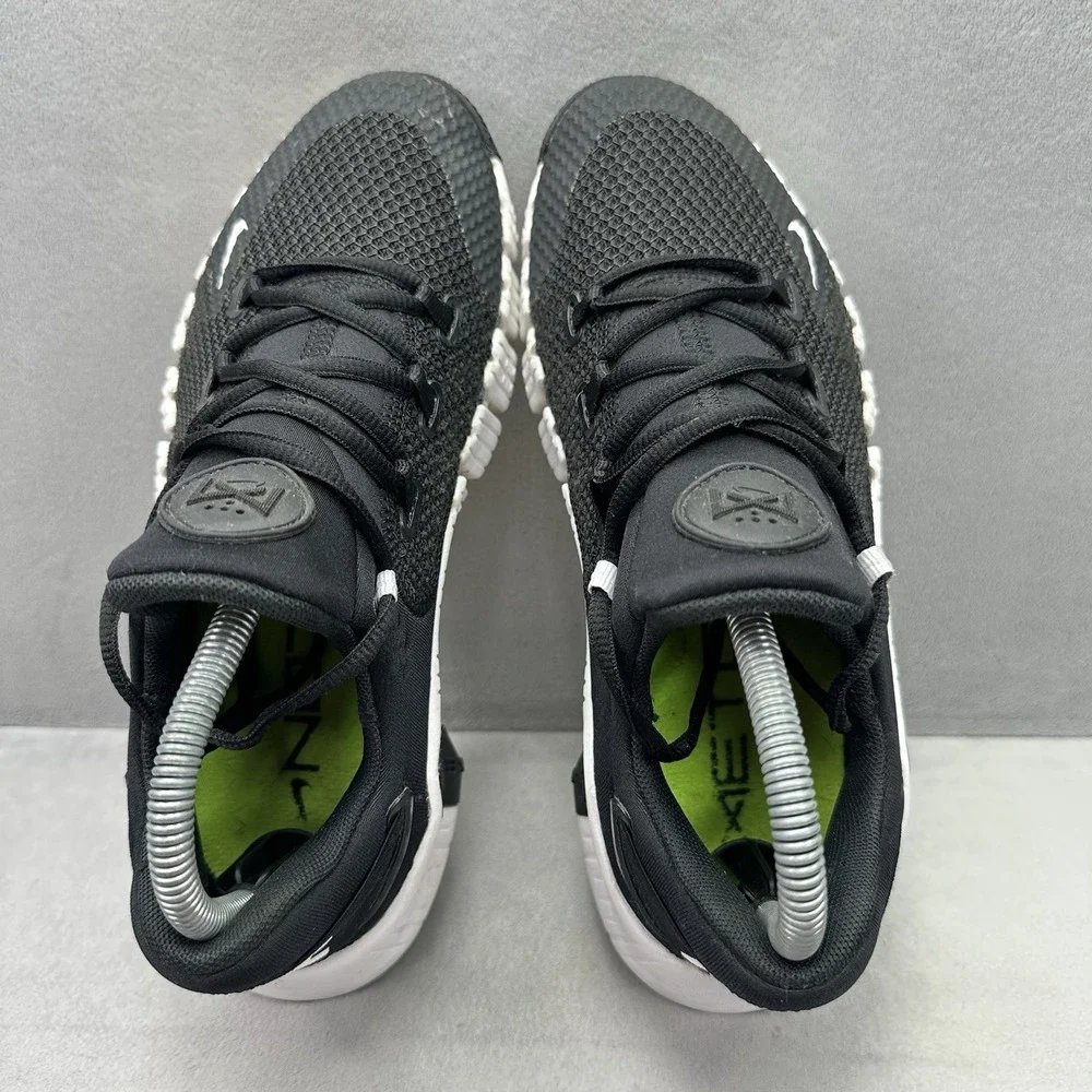 Womens Size 8 Nike Free Metcon 4 Shoes Black White Training Athletic Gym Sneaker
